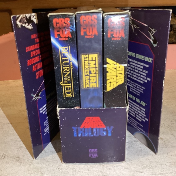 STAR WARS - Trilogy - 3 VHS Box Set - 1990 CBS FOX Video Lucasfilm - Picture 1 of 16
